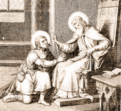 Saint Pépin de Landen se confessait fréquemment