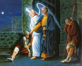Saint Pierre délivré de la prison par un Ange