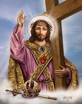 Cristo Rey, O.D.M. pinxit