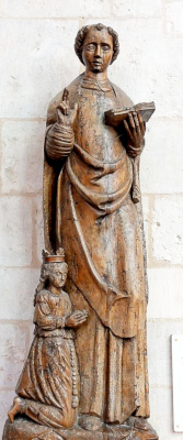 Escultura de San Maturin, Basílica de Saint Mathurin de Larchant